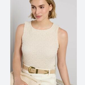 ☕️EVEREVE AVAH TEXTURED TANK SIZE XS